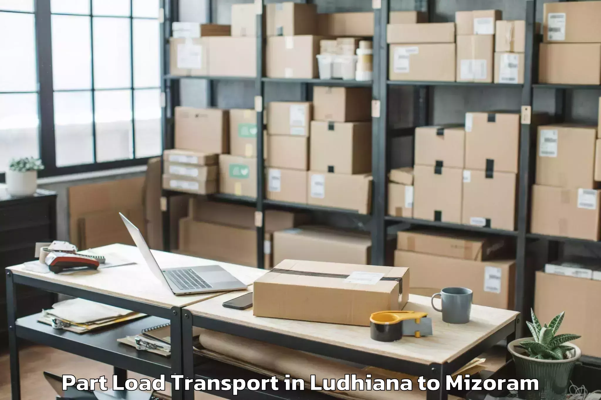 Expert Ludhiana to Nit Aizawl Part Load Transport